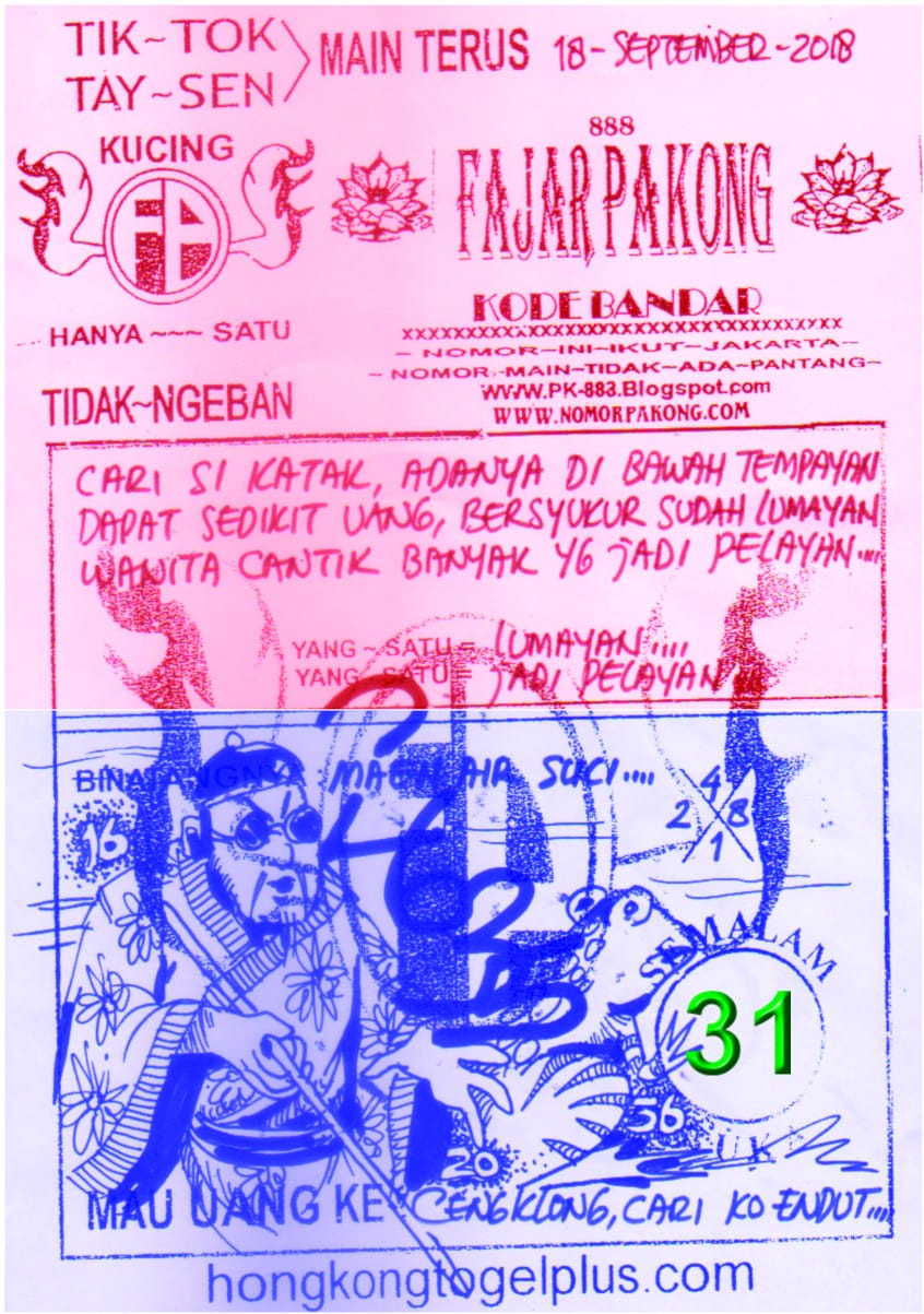 Forum Syair Hongkong Hk 18 September 2018 Kode Syair Sgp Hk Sd