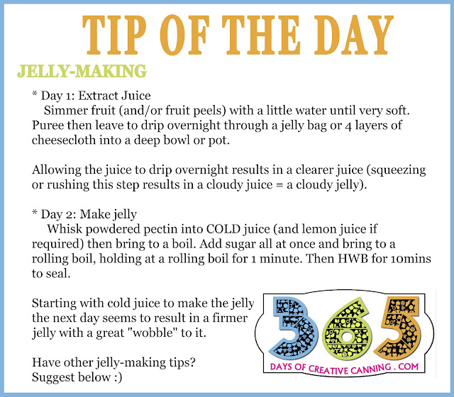 FOOD PRESERVING TIP OF THE DAY JELLYMAKING