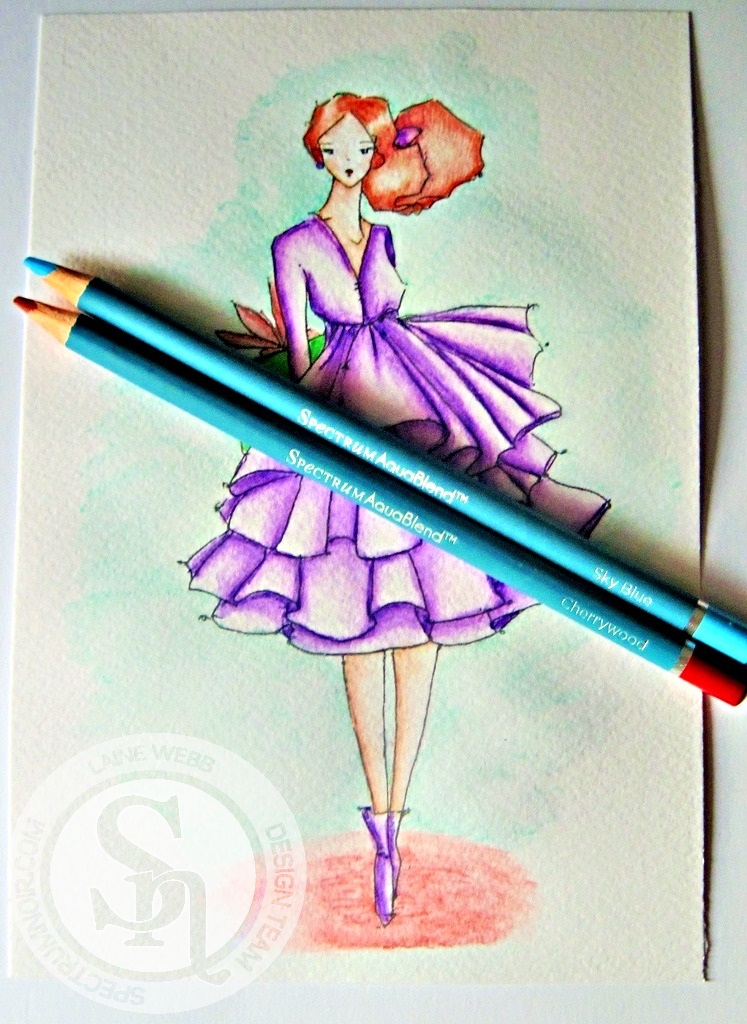 dream laine spectrum noir aquablend watercolor pencil tutorial