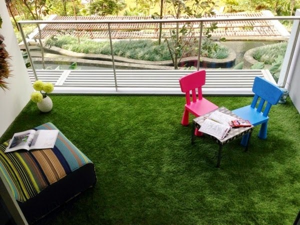 Artificial grass for a balcony, terrace or garden &#8211; great examples!