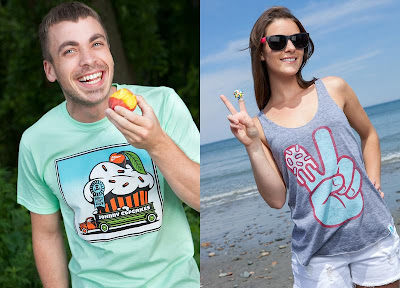 Johnny Cupcakes Summer 2012 Collection - Eat A Cupcake T-Shirt & Peace Hand Tank Top