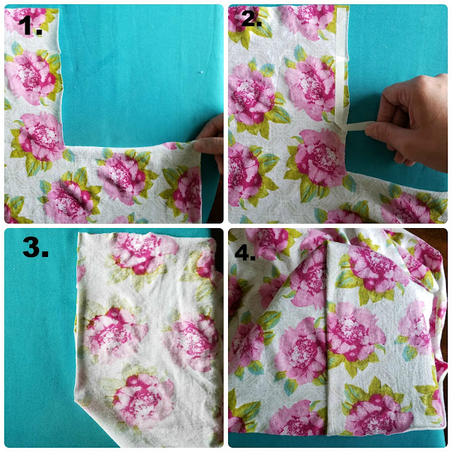 A Hopeful Abode DIY No Sew Changing Pad Cover