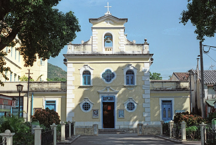 Hong Kong, Macao, coloane, rue Sao Paulo, chapelle de Saint-François Xavier, © L. Gigout, 1990