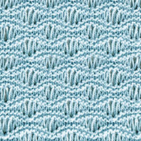 Seafoam Textured Knitting | #Knitting Stitch Patterns. It’s a reversible stitch pattern that resembles waves