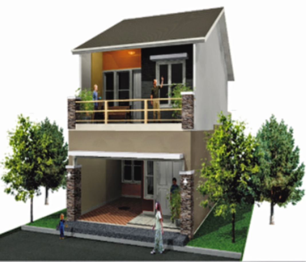 Gambar Rumah Minimalis 2 Lantai Type 21 | Desain Rumah Minimalis