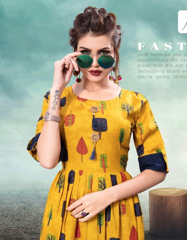 Flyfree Dhara vol 2 Anarkali Style Party wear kurtis 