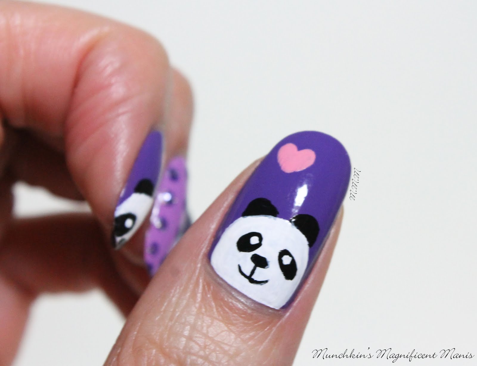 1. Cute Panda Nail Design Ideas - wide 4