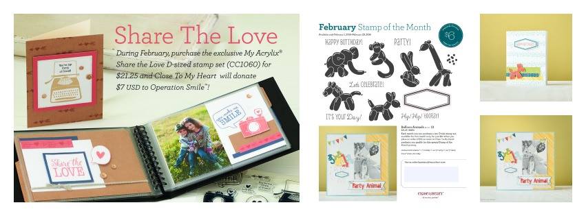 February Share The Love and Stamp Of The Month