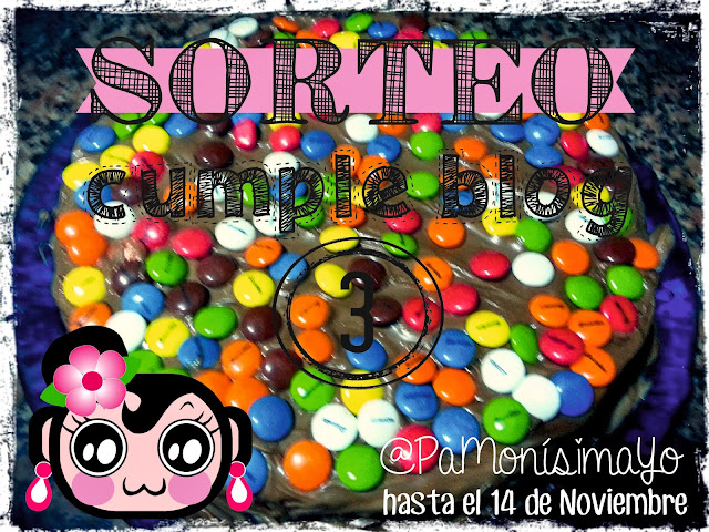 Sorteo 3 cumpleblog @pamonisimayo