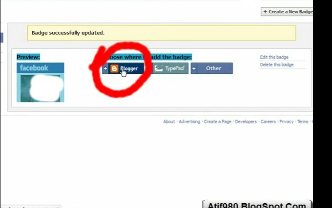 How To Add Facebook Profile Badge On Your Blogger Blog