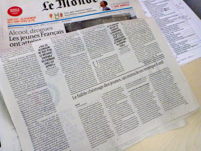 Schlagzeilen von Le Monde