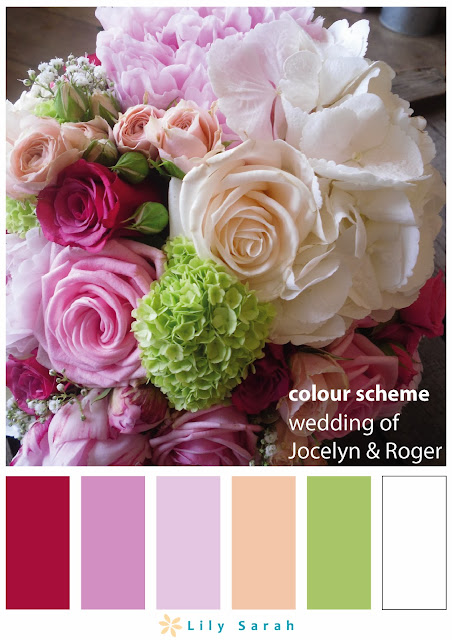 wedding colour scheme by Lily Sarah 