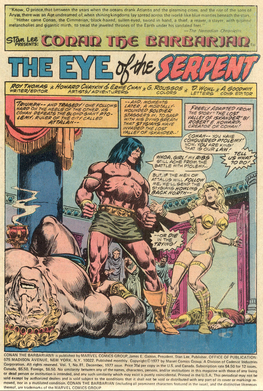 Read online Conan the Barbarian (1970) comic -  Issue #81 - 2