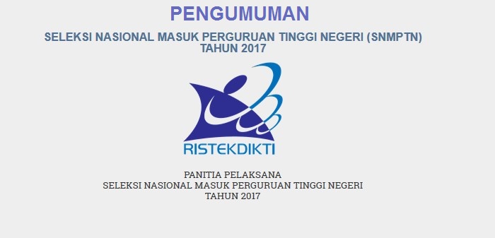 Website Resmi Pengumuman SNMTN 2017