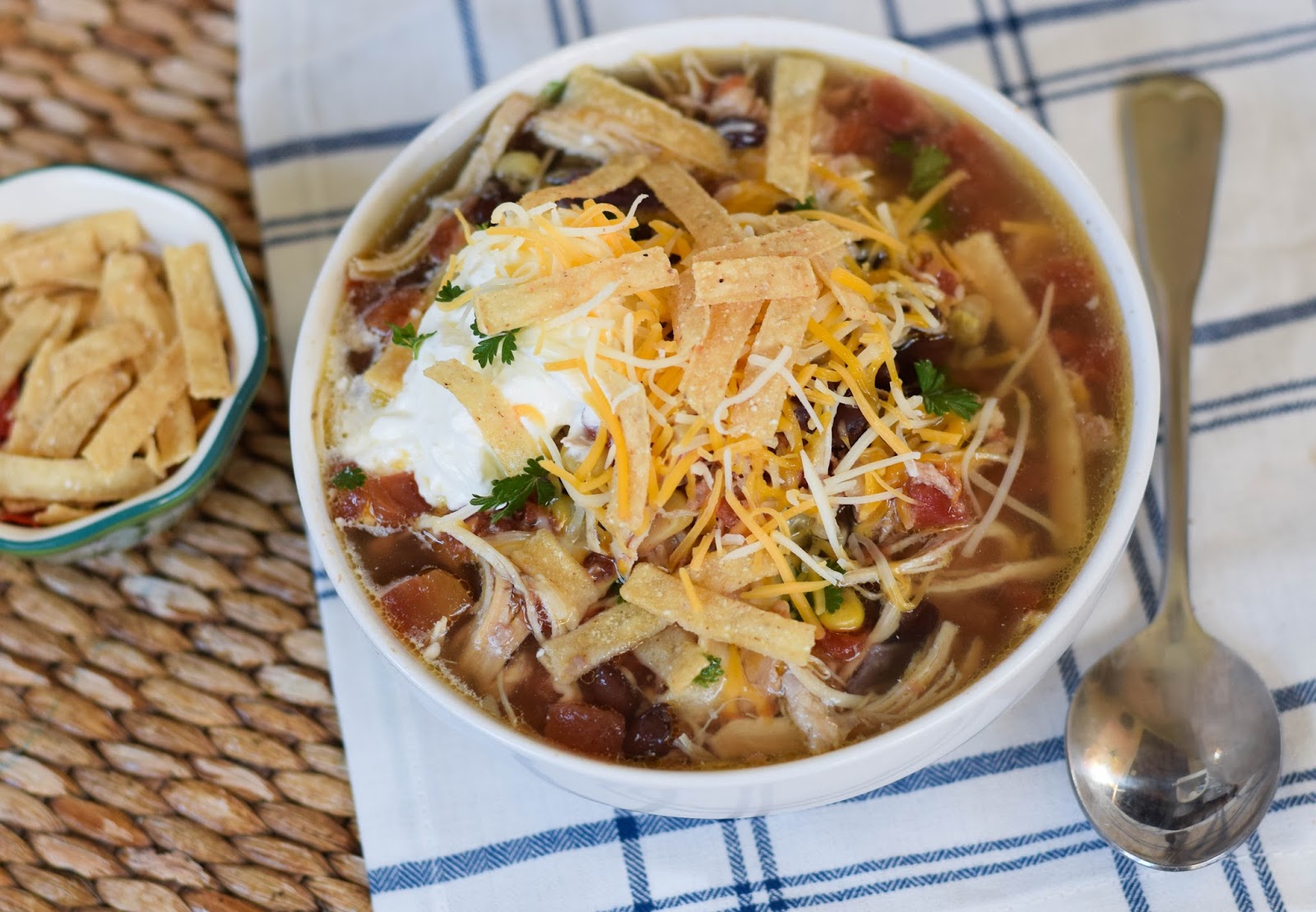 The Backroad Life Crock Pot Chicken Tortilla Soup
