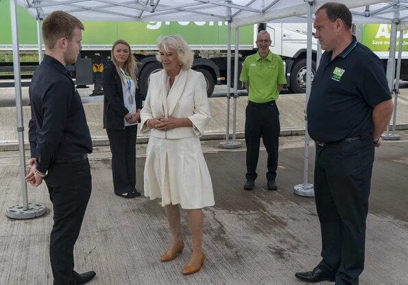 The Prince of Wales and The Duchess of Cornwall visited Asda Distribution Centre and Turnbull and Asser shirt company