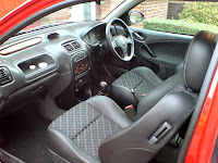 MG ZR Half Leather Matrix Seats