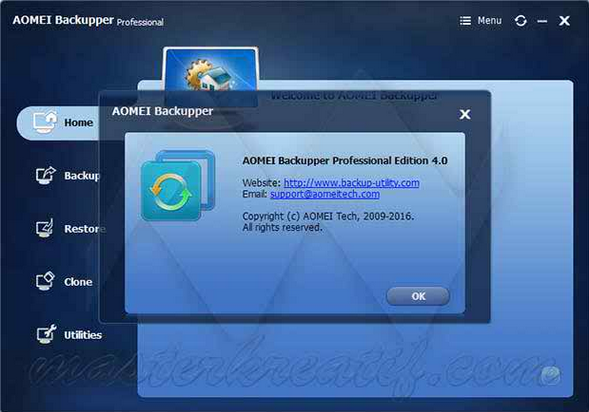 AOMEI Backupper Professional 4.0 Full Version Crack + Keygen 1 backupper