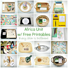 Montessori-inspired Africa Unit with Free Printables