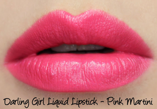 Darling Girl Liquid Lipsticks - Pink Martini Swatches & Review