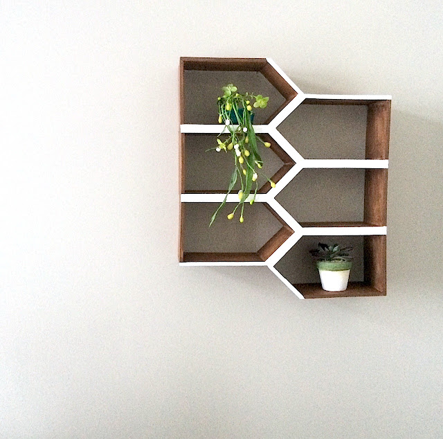 DIY Geometric Wall Shelf Harlow & Thistle