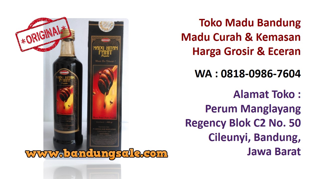 Distributor madu murni bandung bandung murah. Hubungi WA : 0818-0986-7604. Grosir-madu-hitam-pahit-curah-bandung-murah