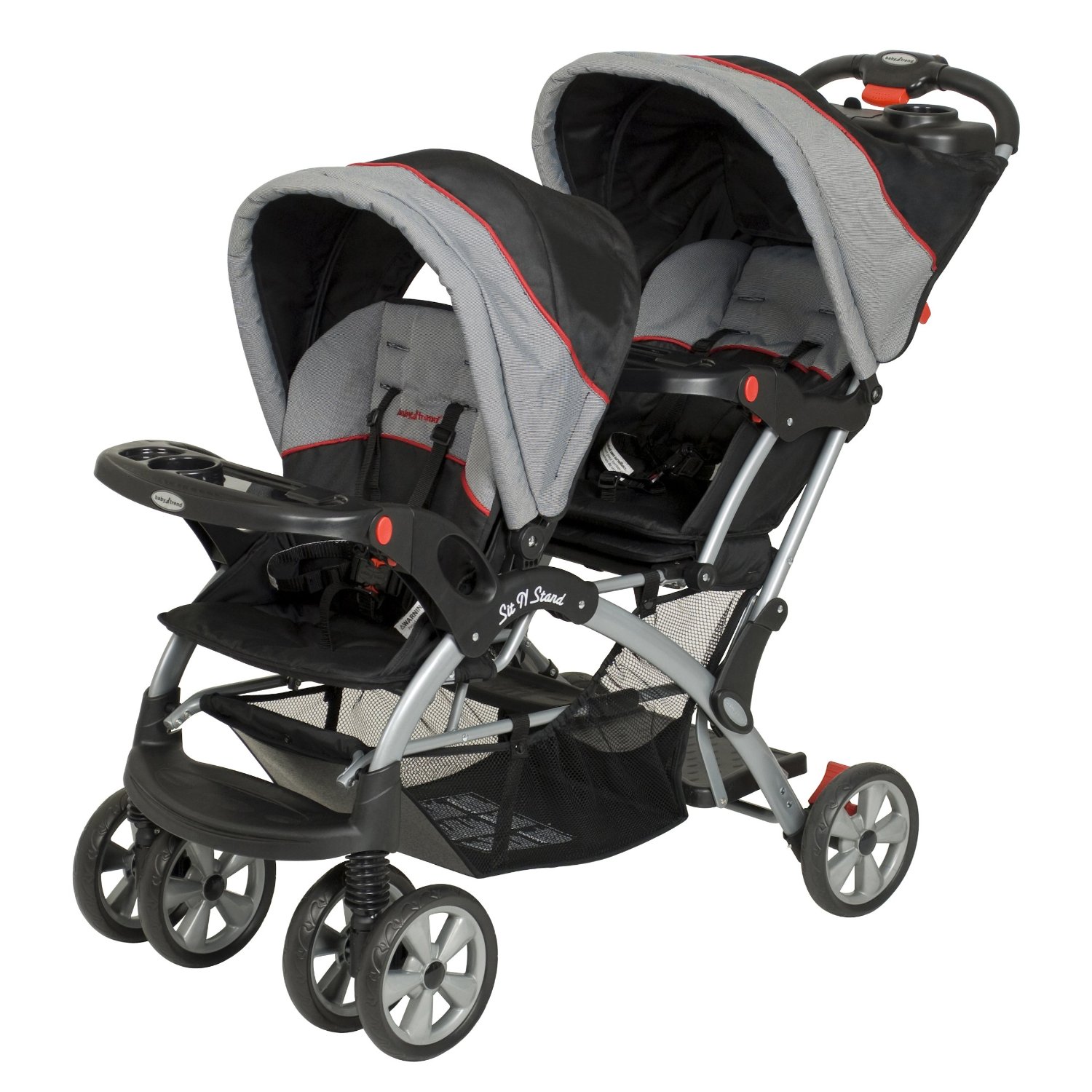 Double jeep stroller with car seat #4
