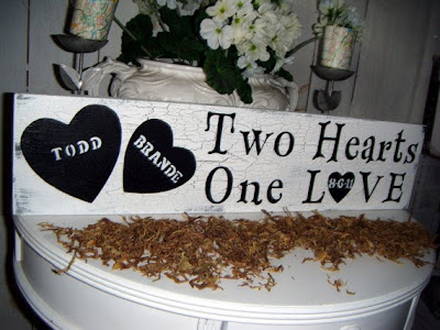 señales de madera para tu boda