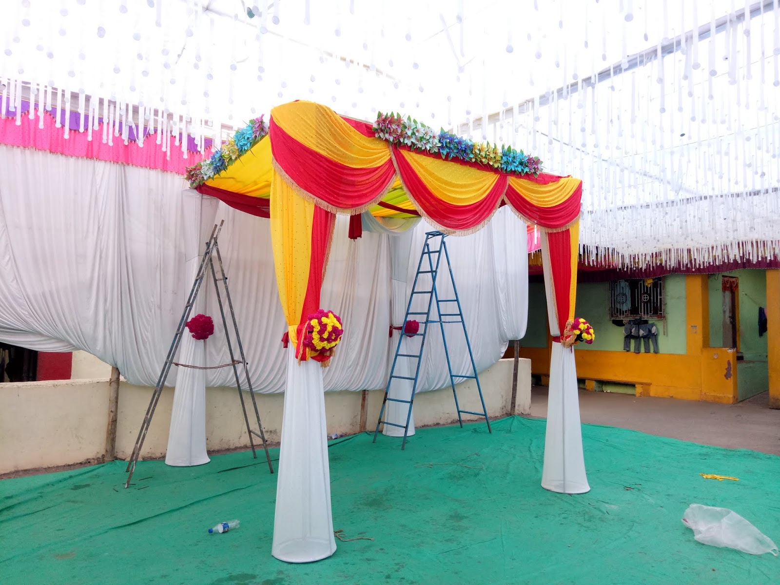 Grand Floral Wedding Mandap Decoration – Anil Events Bangalore