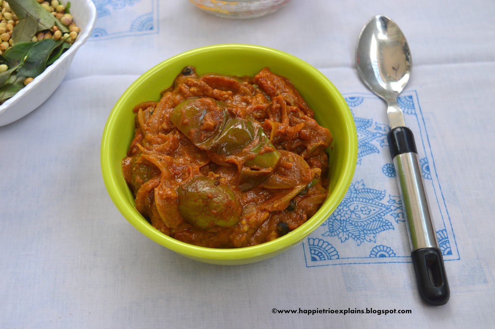 Brinjal curry for Biryani The Happie Friends