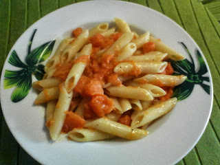 penne rigate alla zucca cremosa