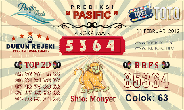 Prediksi Togel PASIFIC TIKETTOTO 11 FEBRUARI 2019