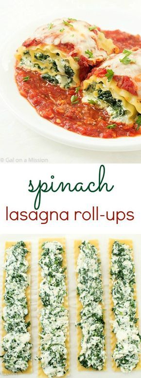Perfect recipe for weekend dinners with the family. So delicious and healthy, you can prepare this Spinach Lasagna Roll-Up without any difficulties!