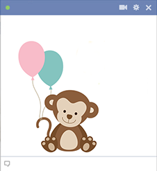 Monkey Facebook sticker