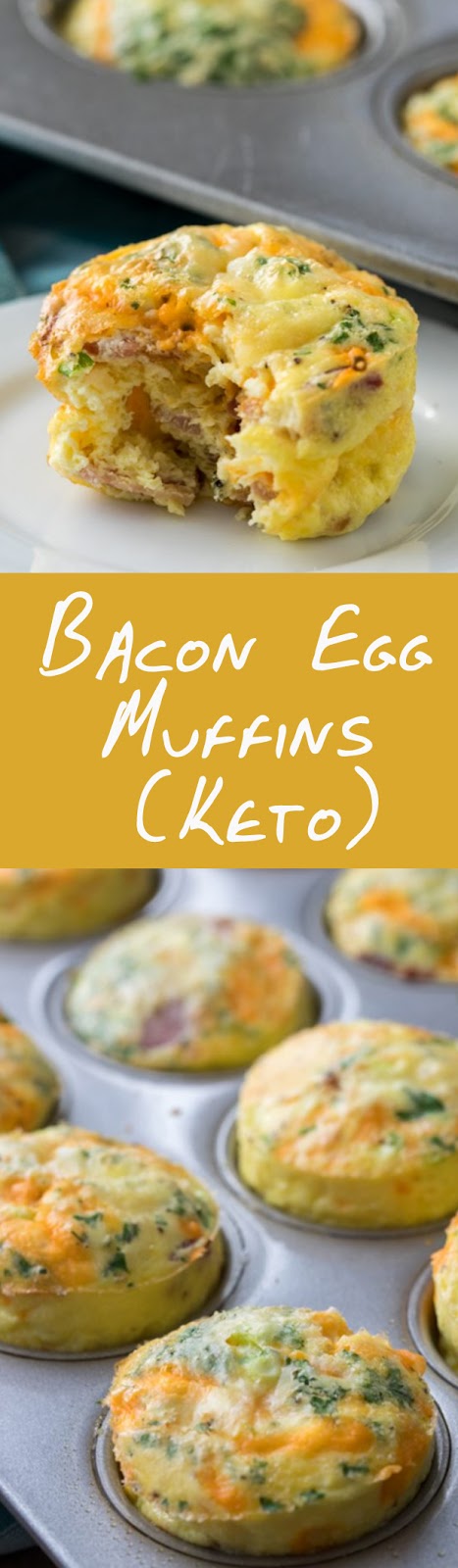 Bacon Egg Muffins (Keto) - Elisabeth Good Recipes