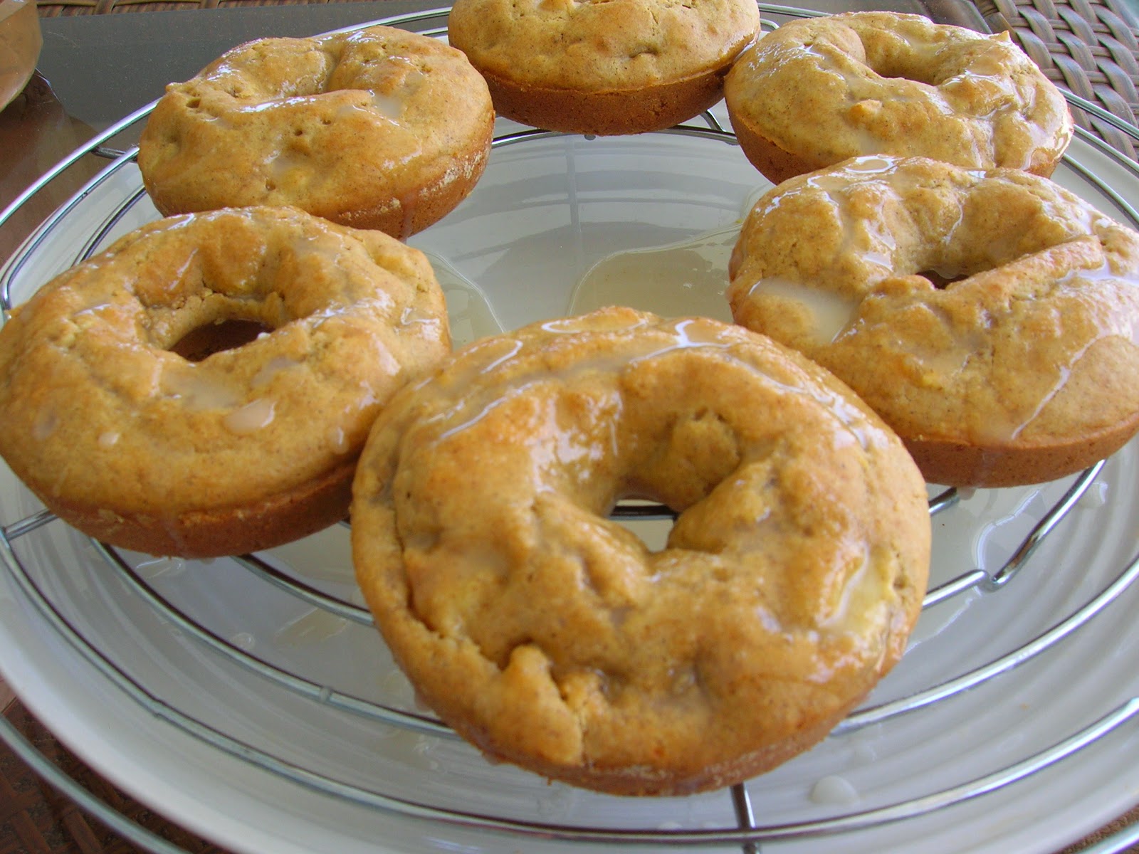 Baked Apple Fritter Doughnuts, gluten free - Skinny GF Chef healthy and ...