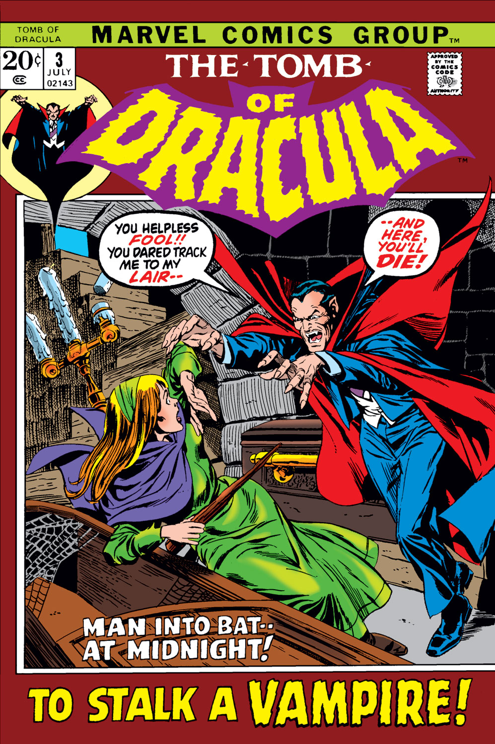 Read online Tomb of Dracula (1972) comic -  Issue #3 - 1