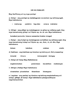 salitang ugat worksheet panlapi halimbawa ng kahulugan philippin