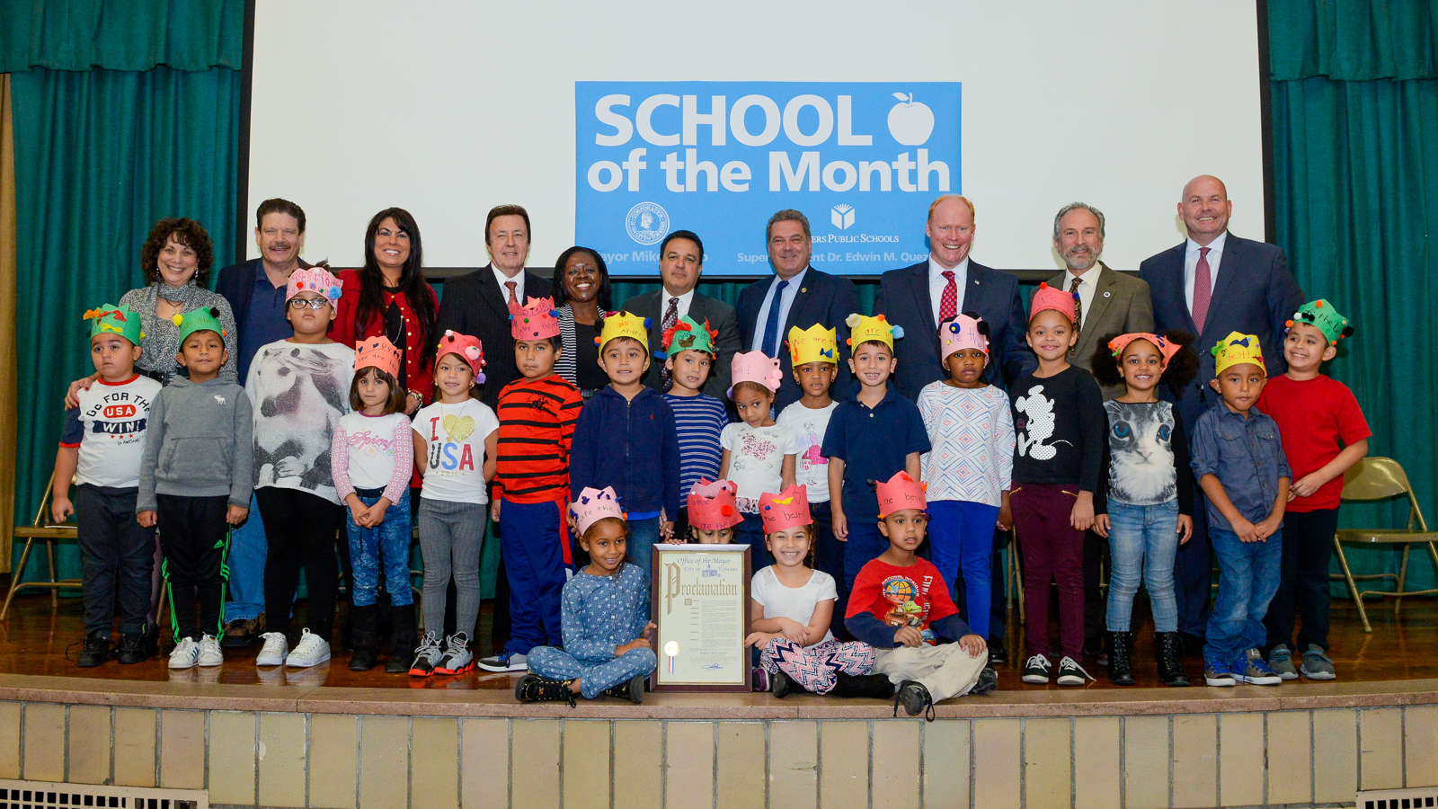 Yonkers News Roundup PRESS RELEASE Mayor Spano presents School 23