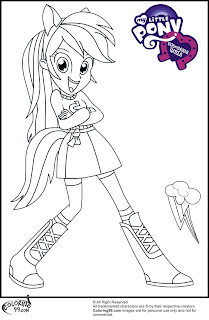mlp equestria girl rainbow dash coloring pictures