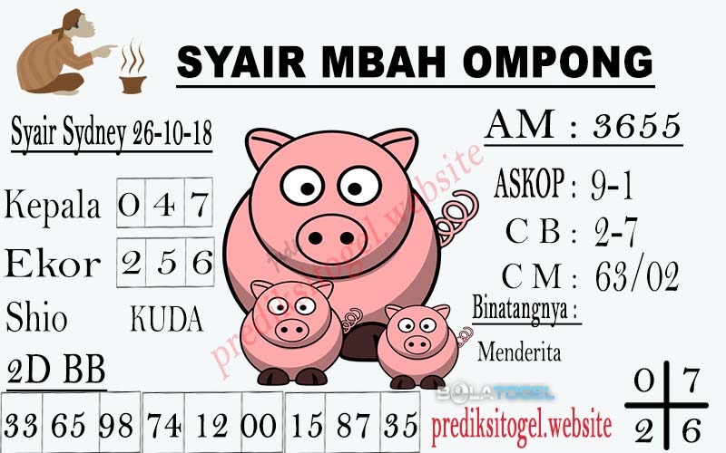Kode Syair Sydney 26 Oktober 2018 Kode Syair Sgp Hk Sd Motesia