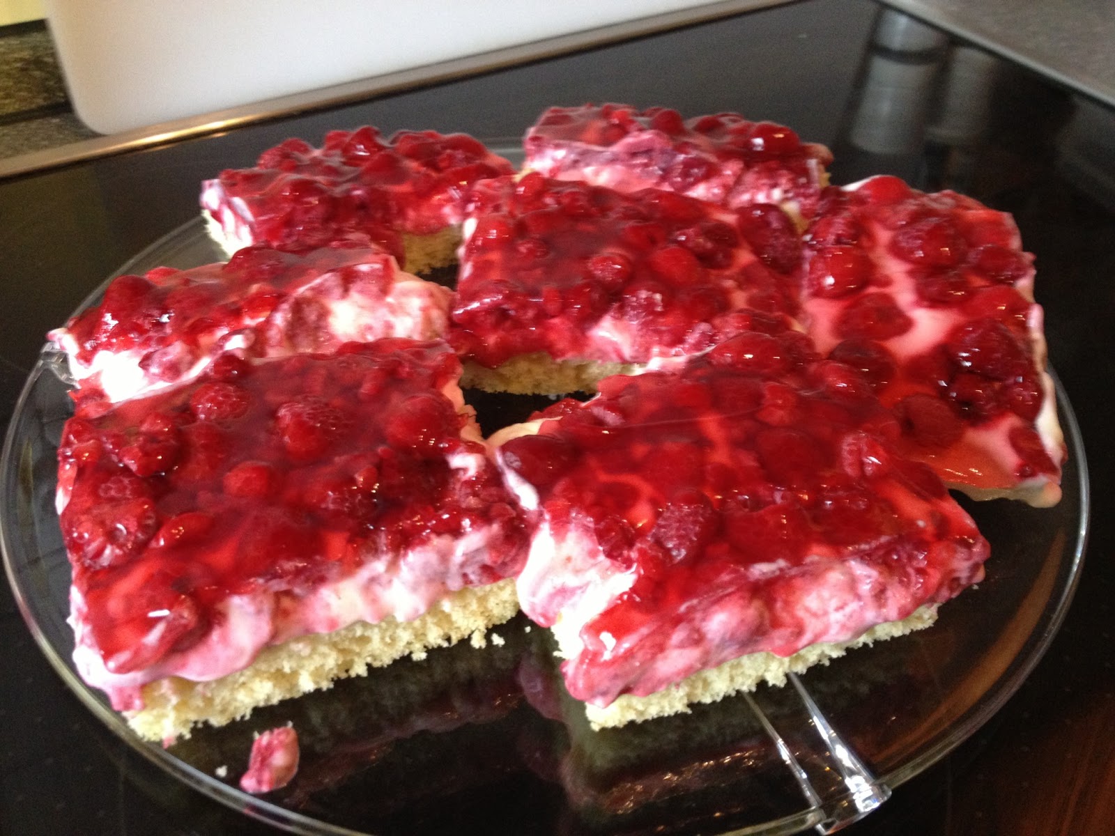 CrazyCatsMom: Himbeerkuchen am Blech