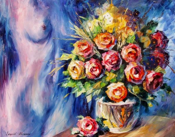 Leonid Afremov deviantart pinturas impressionistas mulheres sensuais