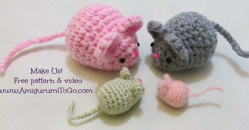 Amigurumi To Go: Amigurumi Mouse Free Pattern and Video