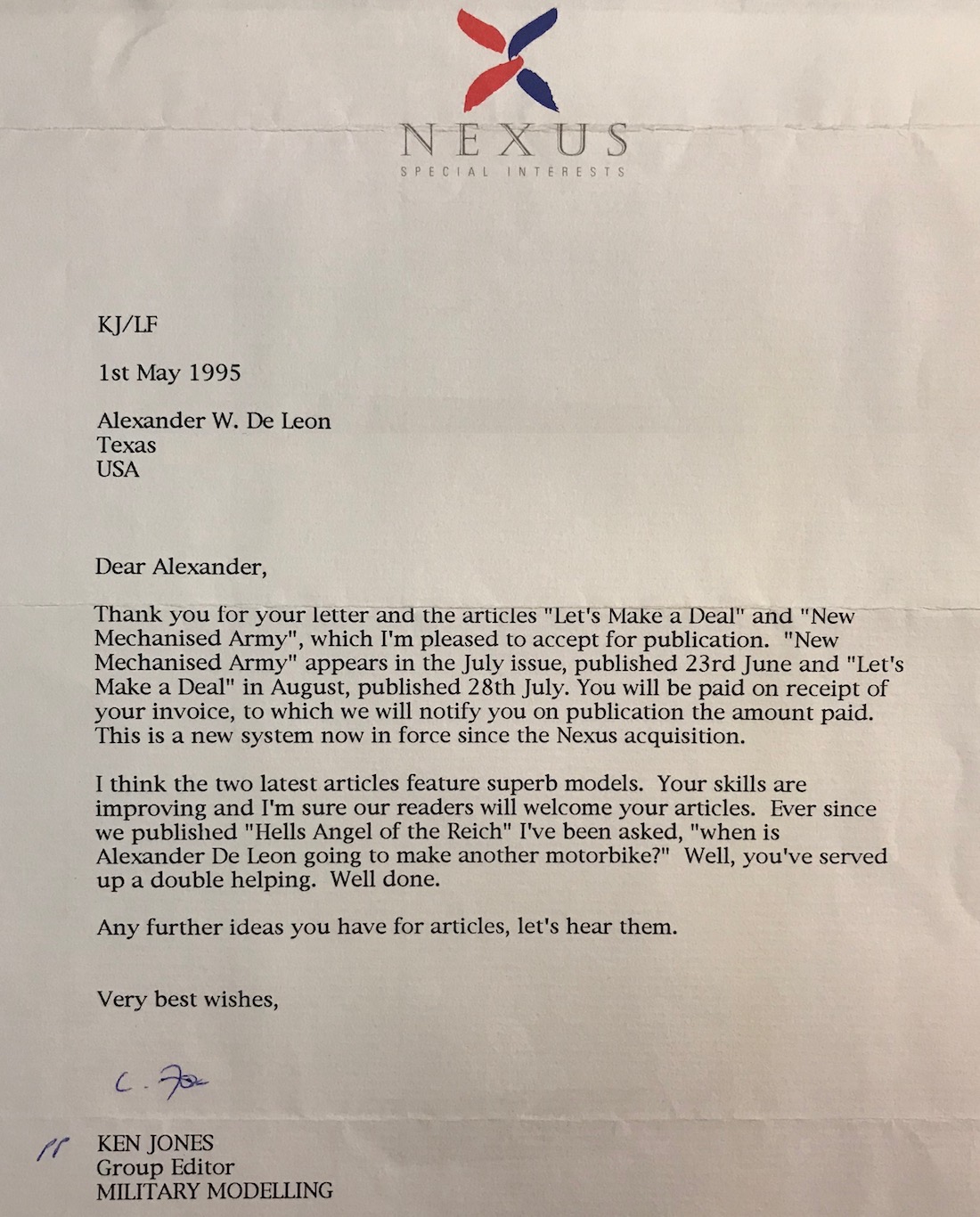 Fake Army Acceptance Letter