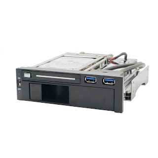 Fortysomething Geek: Syba 5.25 Dual Bay Rack w/ USB 3.0