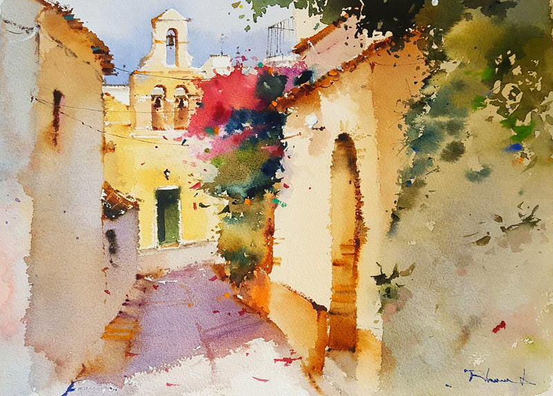 Beautiful Watercolor Paintings by Blanca Alvarez from Malaga, Spain.