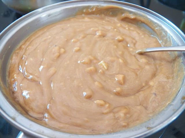 Peanut Butter and Honey, heated together