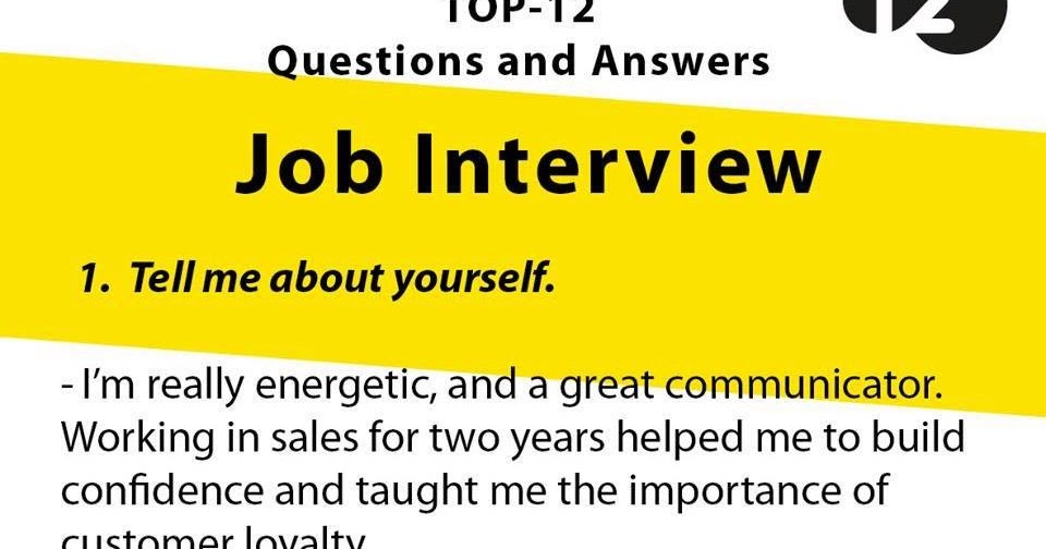 Valanglia: JOB INTERVIEWS: 9 TOP QUESTIONS AND ANSWERS YOU ...