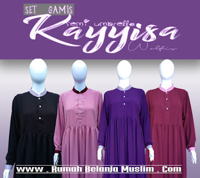 Set Gamis Syari Kayyisa Semi Umbrella Wolfis Set Gamis Syari Kayyisa Semi Umbrella Wolfis
